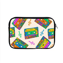 Seamless Pattern With Colorfu Cassettes Hippie Style Doodle Musical Texture Wrapping Fabric Vector Apple MacBook Pro 15  Zipper Case