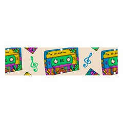 Seamless Pattern With Colorfu Cassettes Hippie Style Doodle Musical Texture Wrapping Fabric Vector Banner And Sign 4  X 1  by Pakemis