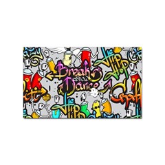 Hip Hop Background Sticker Rectangular (10 Pack) by Pakemis