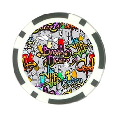 Hip Hop Background Poker Chip Card Guard by Pakemis