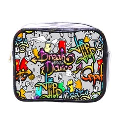 Hip Hop Background Mini Toiletries Bag (one Side) by Pakemis