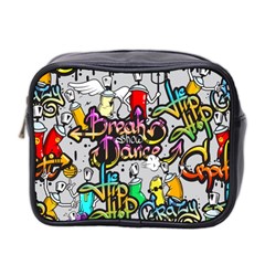 Hip Hop Background Mini Toiletries Bag (two Sides) by Pakemis