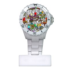 Hip Hop Background Plastic Nurses Watch by Pakemis