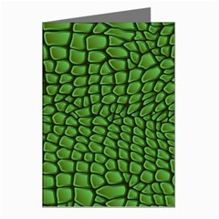 Seamless Pattern Crocodile Leather Greeting Cards (pkg Of 8) by Pakemis