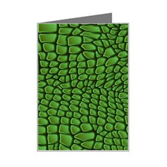 Seamless Pattern Crocodile Leather Mini Greeting Card by Pakemis