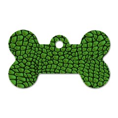 Seamless Pattern Crocodile Leather Dog Tag Bone (two Sides) by Pakemis