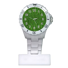 Seamless Pattern Crocodile Leather Plastic Nurses Watch by Pakemis