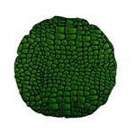 Seamless Pattern Crocodile Leather Standard 15  Premium Flano Round Cushions Front