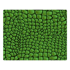 Seamless Pattern Crocodile Leather Flano Blanket (large) by Pakemis