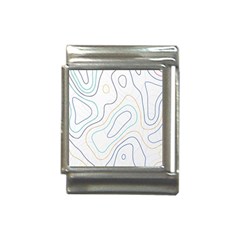 Abstract Colorful Topographic Map Design Vector Italian Charm (13mm)