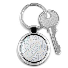 Abstract Colorful Topographic Map Design Vector Key Chain (round) by Pakemis