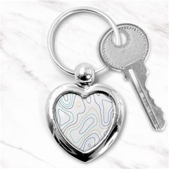 Abstract Colorful Topographic Map Design Vector Key Chain (heart) by Pakemis