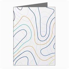 Abstract Colorful Topographic Map Design Vector Greeting Cards (pkg Of 8) by Pakemis