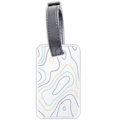 Abstract Colorful Topographic Map Design Vector Luggage Tag (one Side) by Pakemis