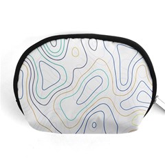 Abstract Colorful Topographic Map Design Vector Accessory Pouch (medium) by Pakemis