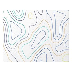 Abstract Colorful Topographic Map Design Vector Flano Blanket (large) by Pakemis