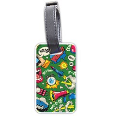 Pop Art Colorful Seamless Pattern Luggage Tag (one Side) by Pakemis