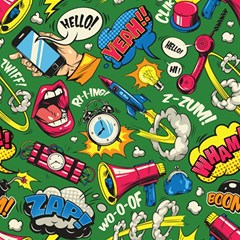 Pop Art Colorful Seamless Pattern Play Mat (square)