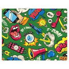 Pop Art Colorful Seamless Pattern Flano Blanket (medium) by Pakemis