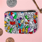 Graffit Characters Seamless Pattern Art Mini Coin Purse Back