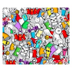 Graffit Characters Seamless Pattern Art Double Sided Flano Blanket (small) by Pakemis