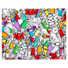 Graffit Characters Seamless Pattern Art Flano Blanket (medium)