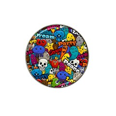 Graffiti Characters Seamless Pattern Hat Clip Ball Marker by Pakemis