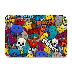 Graffiti Characters Seamless Pattern Plate Mats by Pakemis