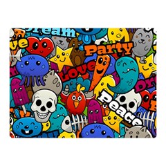 Graffiti Characters Seamless Pattern Double Sided Flano Blanket (mini) by Pakemis