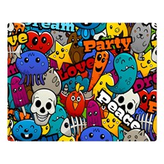 Graffiti Characters Seamless Pattern Double Sided Flano Blanket (large) by Pakemis