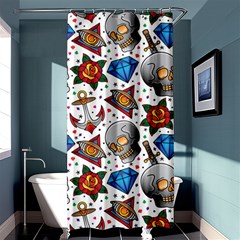 Full Color Flash Tattoo Patterns Shower Curtain 36  X 72  (stall)  by Pakemis