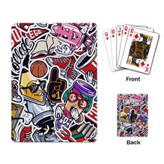 Vintage College Colorful Seamless Pattern Playing Cards Single Design (rectangle)