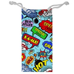 Comic Bubbles Seamless Pattern Jewelry Bag