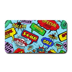 Comic Bubbles Seamless Pattern Medium Bar Mat