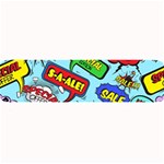 Comic Bubbles Seamless Pattern Large Bar Mat 32 x8.5  Bar Mat