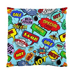 Comic Bubbles Seamless Pattern Standard Cushion Case (two Sides)