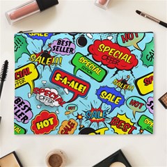 Comic Bubbles Seamless Pattern Cosmetic Bag (xl) by Pakemis