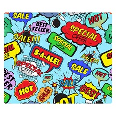 Comic Bubbles Seamless Pattern Flano Blanket (small)