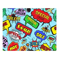 Comic Bubbles Seamless Pattern Flano Blanket (large)