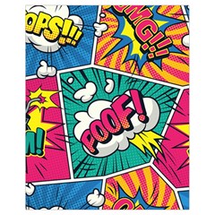 Comic Colorful Seamless Pattern Drawstring Bag (small)