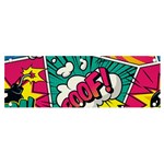 Comic Colorful Seamless Pattern Banner and Sign 6  x 2  Front