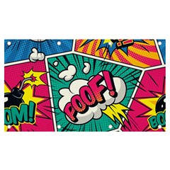 Comic Colorful Seamless Pattern Banner And Sign 7  X 4 