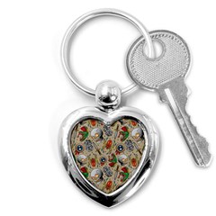 Tattoo Pattern Key Chain (heart)