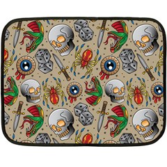 Tattoo Pattern Fleece Blanket (mini)