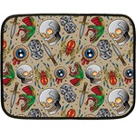 Tattoo Pattern Fleece Blanket (Mini) 35 x27  Blanket