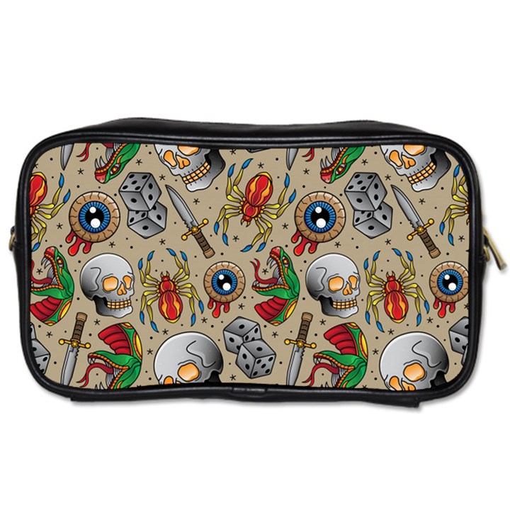 Tattoo Pattern Toiletries Bag (Two Sides)