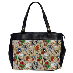 Tattoo Pattern Oversize Office Handbag (2 Sides)