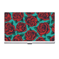 Vintage Floral Colorful Seamless Pattern Business Card Holder by Pakemis