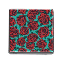 Vintage Floral Colorful Seamless Pattern Memory Card Reader (square 5 Slot)