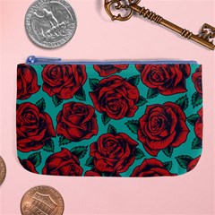 Vintage Floral Colorful Seamless Pattern Large Coin Purse by Pakemis